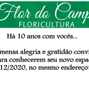 Reinauguração Floricultura Flor do Campo – 14/12/20.